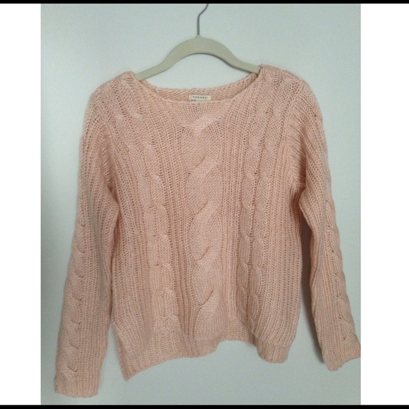 ✖SOLD✖️Dusty pink cable knit sweater - Picture 2 of 4