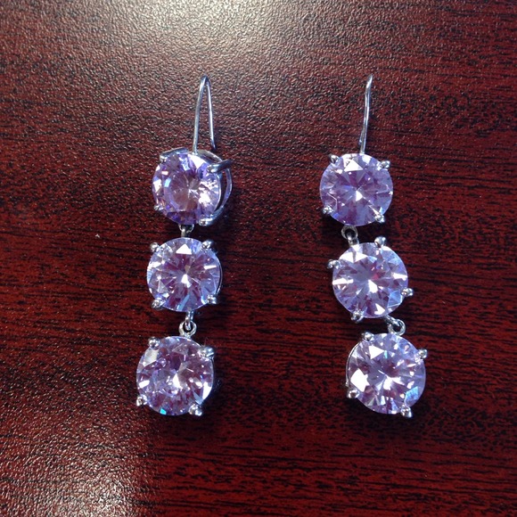 Oversized crystal drop earrings