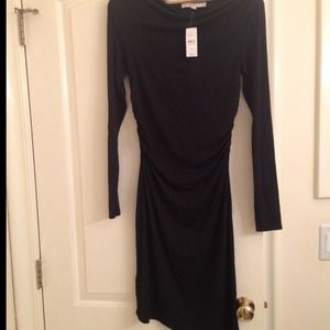 Ann Taylor Loft cotton black dress
