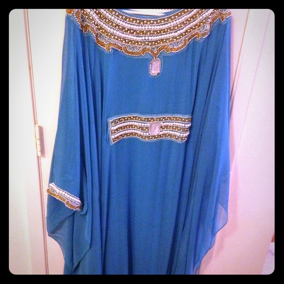 Beautiful blue kaftan / caftan new with out tag