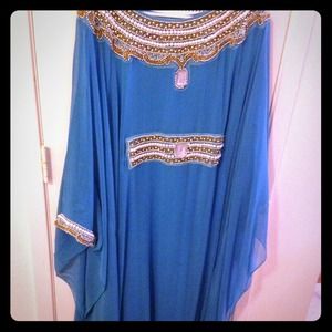 Beautiful blue kaftan / caftan new with out tag