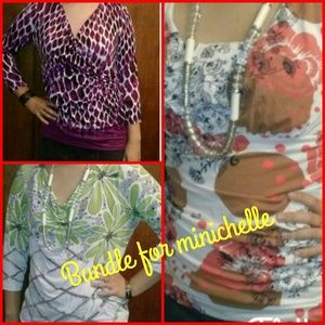 Bundle of three tops.