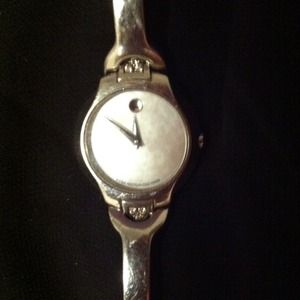 Movado Kara- Diamond Sapphire Pearl face watch