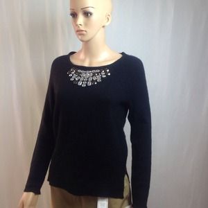 Ny collection beaded sweater size xs