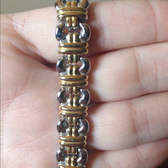 Gold and silver tone bracelet - Picture 1 of 4