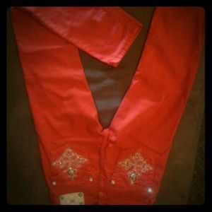XxxxSOLDxxxxize 16 (26) nwot miss me red skinnies