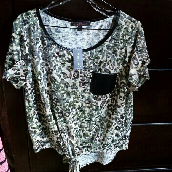 Camo/Leopard Print Shirt