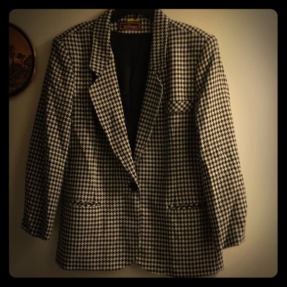 Worthington Black & White Blazer Jacket Size 16