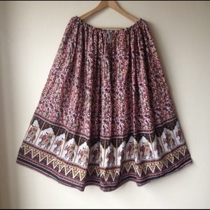 Perfect For Spring! India inspired bohemian skirt.