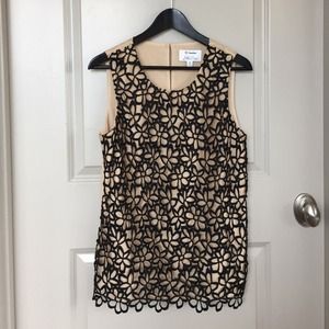 Lela Rose Guipure Lace Top Neiman Marcus + Target