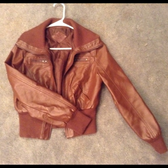 Cognac Leather Jacket