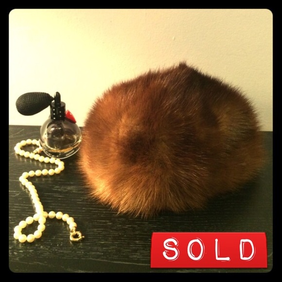 Vintage Fur Pillbox Hat