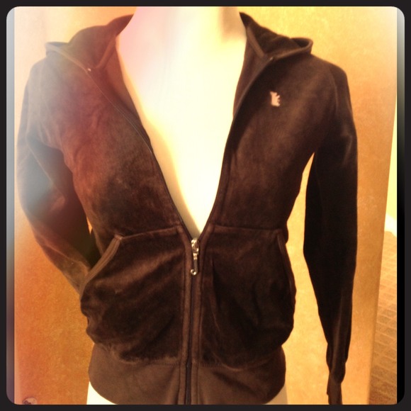 🎀 Juicy Couture 🎀 Girls' brown velour hoodie