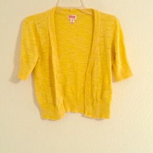 Mossimo Supply Co. Golden Short Sleeved Cardigan