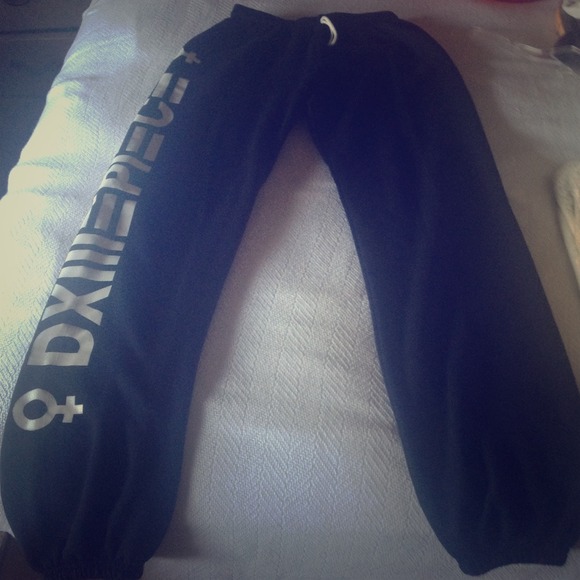 BLACK DIMEPIECE SWEATPANTS