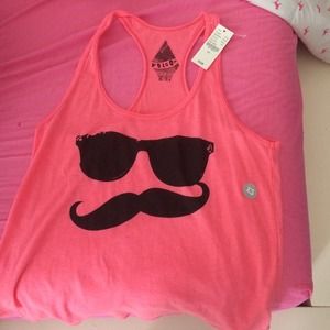 Pink volcom shirt