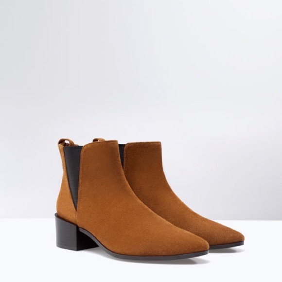 💲BLACK FRIDAY SALE💲 Zara leather booties👢✨
