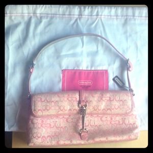 Small & Elegant Pink Coach Purse
