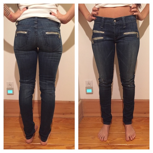 Work Custom Moto Zip Size 25 Jeans - Picture 4 of 4