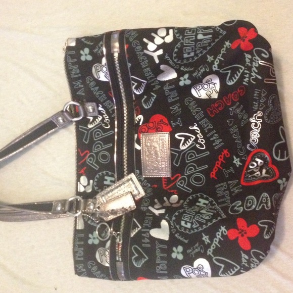 Coach poppy tote bag