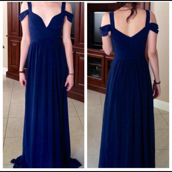 Navy Blue Evening Gown