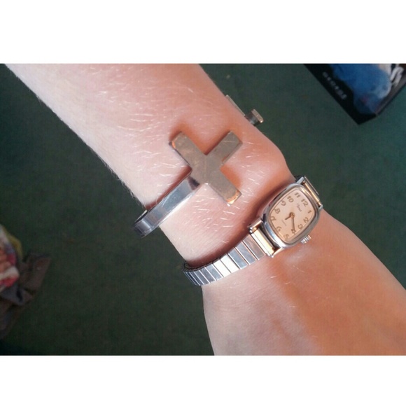 Sliver bracelet and watch bundle