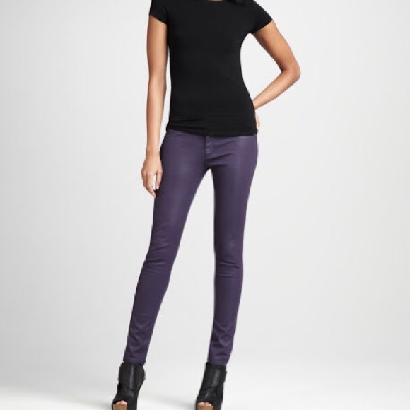 DL1961 Emma Coated Leggings in Amethyst 24