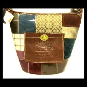 Coach bucket patchwork bleeker purse