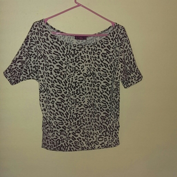 Leopard print top.