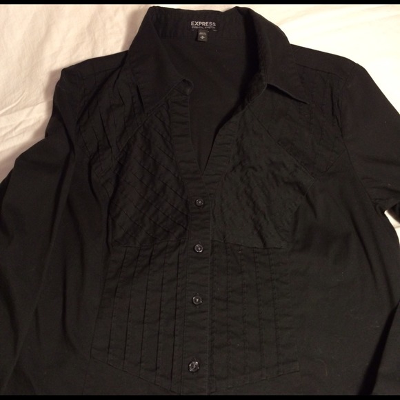 Express- Black button up long sleeve - Picture 2 of 3