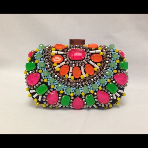 Natasha Couture Jeweled Clutch