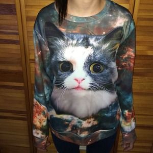 Galaxy cat jacket