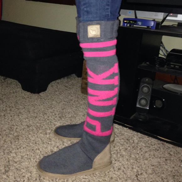 Knitted boots PINK