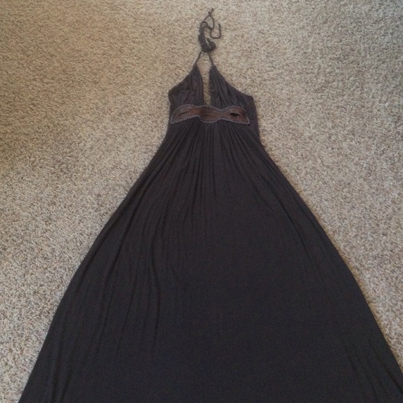 Brown maxi dress