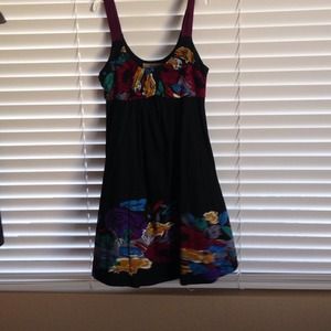 American Rag Black floral sundress size small