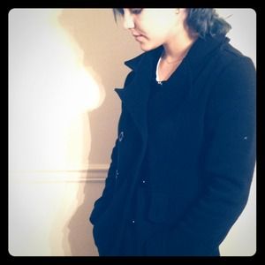 Black pea coat