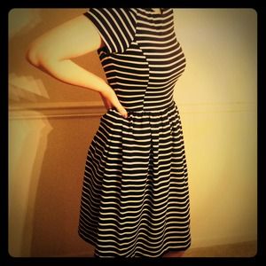 Striped swing dress reduced!