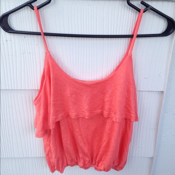 Pacsun coral crop top - Picture 2 of 3