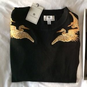 Altuzarra For Target Black Gold Crane Sweater
