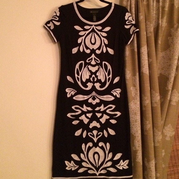 !ON SALE! Unique black and white dress