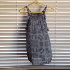 Blue tank top dressy