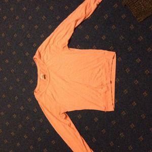 PINK - peach- thin long sleeve shirt