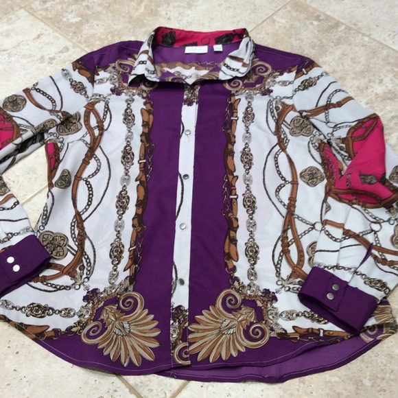 Multi color dress blouse