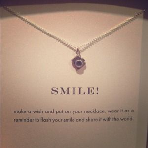 18 in. Sterling silver Dogeared camera necklace