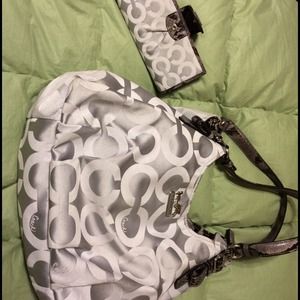 Coach bag and wallet