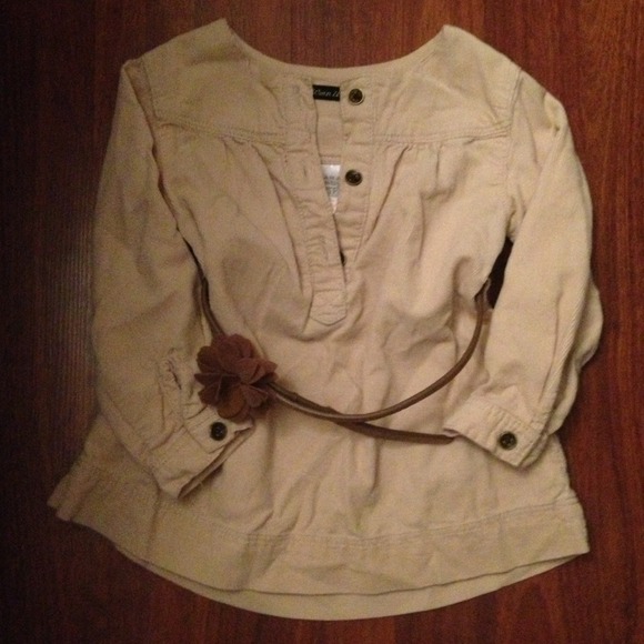 SOLD Zara corduroy shirt with belt