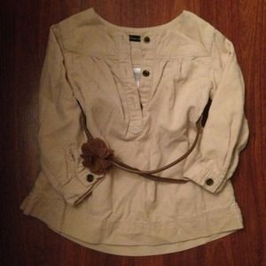 SOLD Zara corduroy shirt with belt