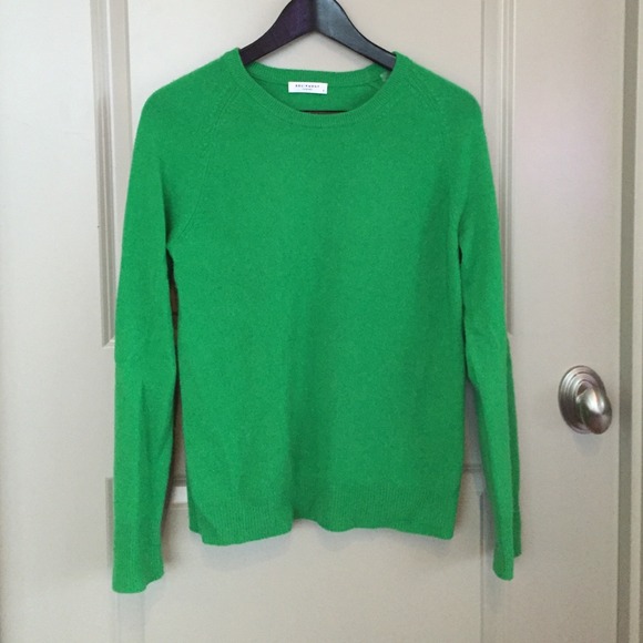 Equipment cashmere crewneck sweater kelly green