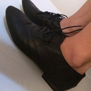 Women's Black Oxfords