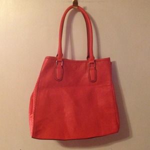 Bright orange purse